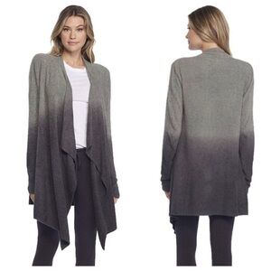 Barefoot Dreams Bamboo Chic Lite Open Front Ombre Waterfall Cardigan